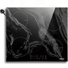 Karinear Plug In Induction Hob, 60cm Induction Hob With Touch Control & Child Lock, Black Crystal Glass - Black - View 1