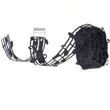 2 Yards schwarzes Noten-Musik-Spitzenband, 3cm Breite