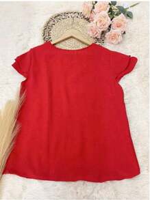 Women Blouses - Đỏ - Xem 2