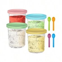 Creami Deluxe Ice Cream Bowl Compatible With NC500 NC501,Kitchen Storage & Organization,Organizer,Organiser,Decor,Decorations - Multicolor - View 6