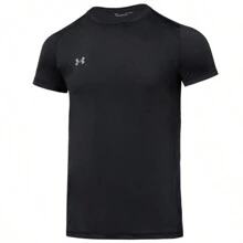 Under Armour 男士 2026 夏季新款运动健身训练时尚休闲短袖T恤 23500506-001 - 黑色 - 查看 6