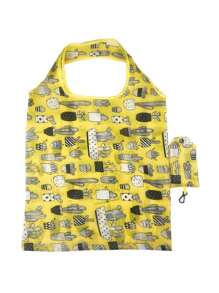 1pc Reusable Shopping Tote Shopping , Large Capacity Polyester Portable Folding For Travel ,Makeup ,Cosmetic ,Vacation Organizer,Large Capacity Makeup Organizer Makeup Case, For Lipstick, Brush, Skincare, Mobile Phone, Coin, Small Items, For Home,Gift,Vacation And Festival Halloween Christmas Multifunctional Use,Boho Vibes