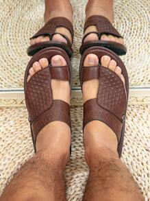 Men Arabic Style Comfortable Flip Flops,  Thobe Sandals, Beach Slippers For Men