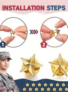 4pcs/Set Small Size Alloy Star Fashion Brooch Pin For Clothing Bag Hat Decoration Pin For Clothes Bag Charm Backpack For School