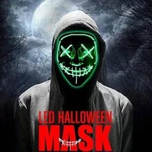 Party Masks - Fluorescent Green - View 10