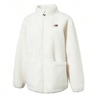 New Balance Veste en polaire femme collection 2024, veste à col chaud à la mode AWJ33320CIC