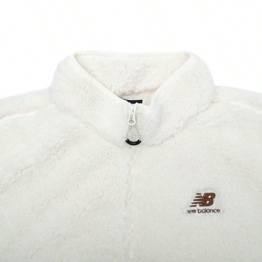 New Balance Women Faux Lambs Wool Stand Collar Warm Jacket, 2024 New