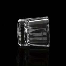 1 Peça pequeno copo cristalino octogonal para unhas, copo para paleta, copo para lavagem de unhas, copo para líquidos, copo transparente de vidro - Branco - Visão 7