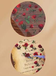 1 paquete de 6 pegatinas de PET de flores botánicas retro, impermeables y removibles, perfectas para decorar diarios, computadoras portátiles, botellas de agua y manualidades DIY
