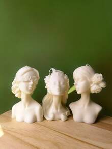 1 Nến thơm hỗn hợp sáp đậu nành tự nhiên & sáp ong thủ công với thiết kế nghệ thuật độc đáo, lý tưởng cho trang trí nhà cửa, các bữa tiệc và bữa tối - Nhiều màu - Xem 5