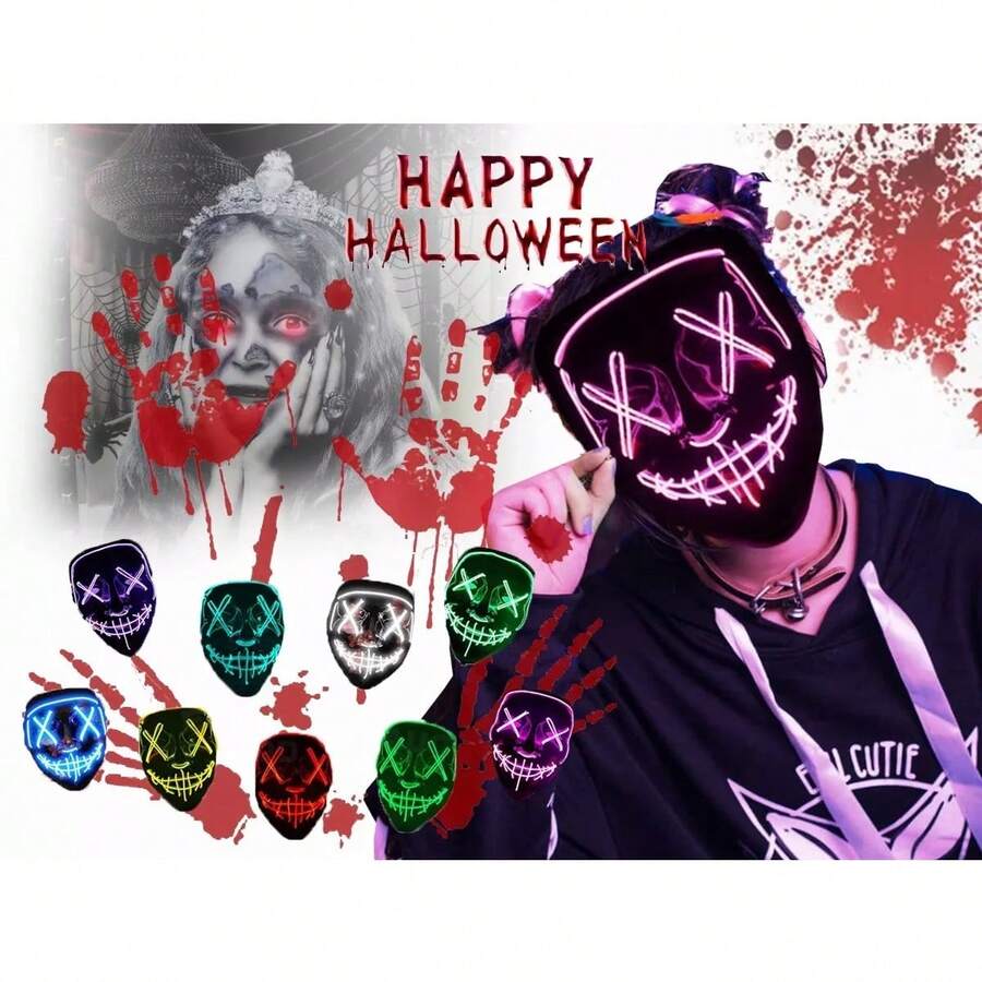 Party Masks - Pink - View 1