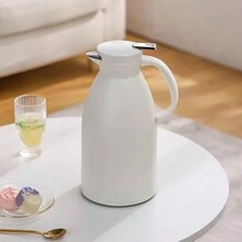 1個容量1.9升高硼硅玻璃內隔熱瓶隔熱杯真空密封保溫水瓶，適用於家庭、高檔酒店、商用禮品和辦公室等場所 - 蜜桃粉 - 查看 5