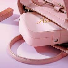 1 Stück Personalisierte Namensgravur für Damen Schmuck Aufbewahrungsbox, stilvolle personalisierte Leder Schmuck Aufbewahrungsbox, ein perfektes Geschenk für Mutter, Freundin, Jahrestag.
