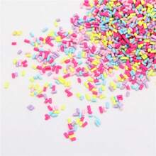 2-10mm Short Long Polymer Clay Cylindrical Candy Sprinkles Hot Soft Pottery For Decoration DIY Crafts Filler Accessories 20g/Bag