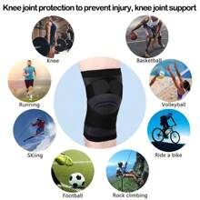 2 piezas Rodilleras con correa ajustable, rodilleras con función de alivio del dolor de articulaciones, mejoran la comodidad para correr, ciclismo y deportes para hombres y mujeres. Por favor, elija el tamaño talla grande adecuado. Accesorios de gimnasio, rodilleras deportivas, rodilleras de gimnasio