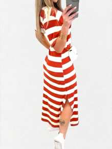Women Dresses - 亮橙色 - 查看 2
