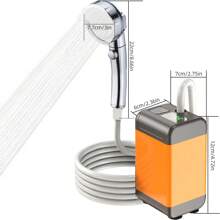1 Pc Rechargeable Shower Outdoor Shower Hiking Camping Adventure Shower Handheld Shower - Yellow - View 5