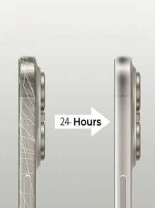 Película protectora de pantalla compatible con iPhone 16, 15 Pro Max, 14 Plus, 13, 12 Mini, 15 Promax, de 4 en 1: película de hidrogel blanda en la parte posterior, película en el marco lateral, cobertura completa [NO ES DE VIDRIO]