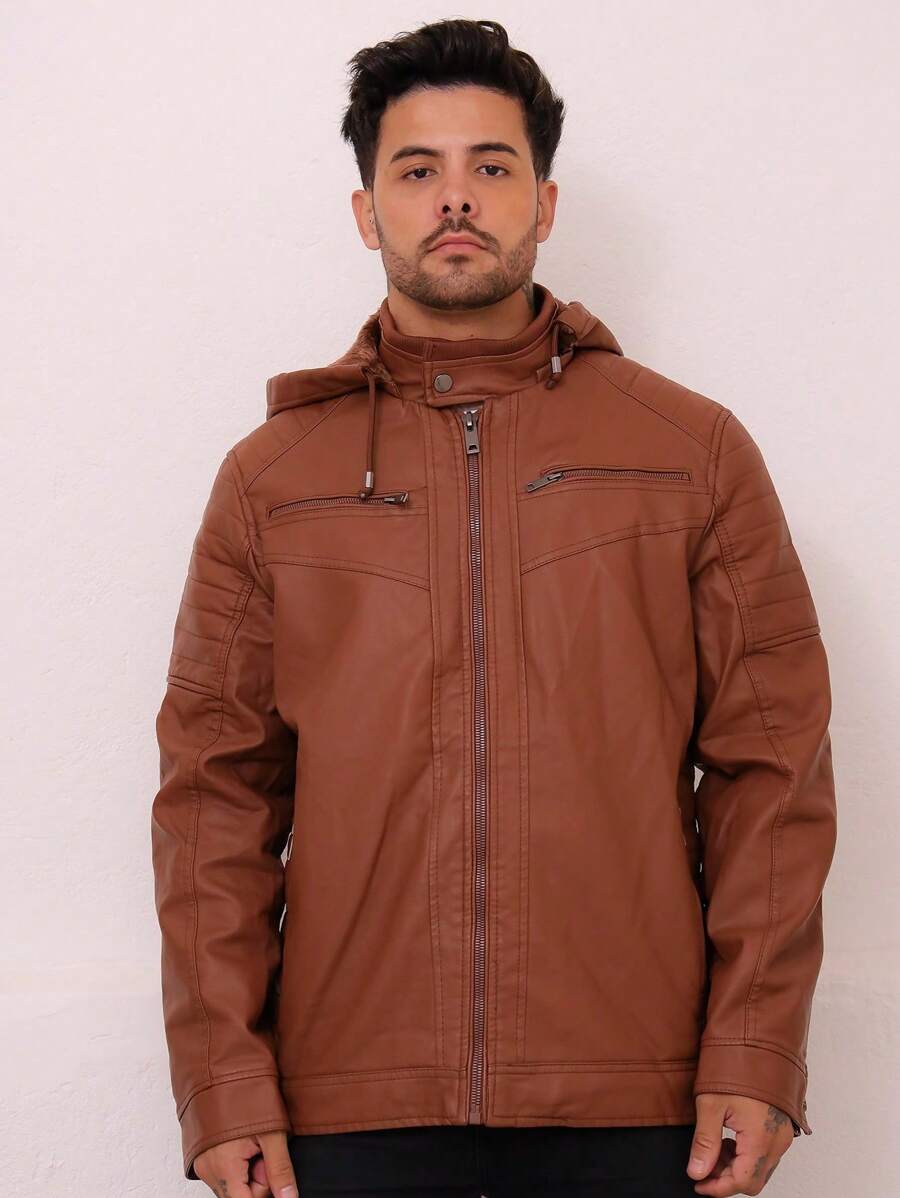 Men Jackets & Coats - 駝色 - 查看 1