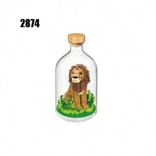 DIY玻璃罐動物積木裝飾禮物 - 彩色 - 查看 3