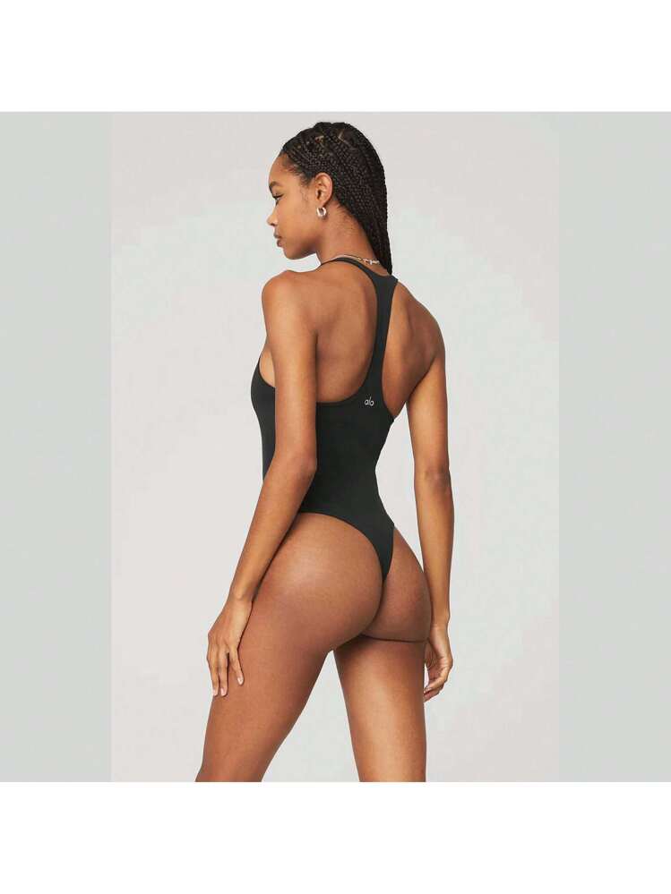 Alo Yoga Sleek Back Bodysuit In Black | SHEIN EUQS