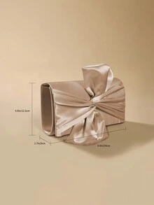 Túi cầm tay dự tiệc hình bướm và hoa bằng vải satin cho ngày lễ tình nhân - Rượu sâm banh - Xem 5