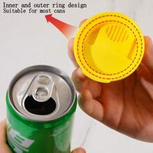 3Pcs, Beverage Can Covers, Reusable Leakproof Drink Can Lids Protector, Bottle Top Lid Soda Saver Caps, Top Can Cover, Drink Soda Lid Cap Bottle Stopper Flip Protector Reusable, Kitchen Tools, Kitchen Accessories, Kitchen Gadgets