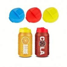 3Pcs, Beverage Can Covers, Reusable Leakproof Drink Can Lids Protector, Bottle Top Lid Soda Saver Caps, Top Can Cover, Drink Soda Lid Cap Bottle Stopper Flip Protector Reusable, Kitchen Tools, Kitchen Accessories, Kitchen Gadgets