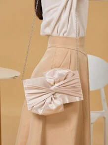 Túi cầm tay dự tiệc hình bướm và hoa bằng vải satin cho ngày lễ tình nhân - Rượu sâm banh - Xem 2