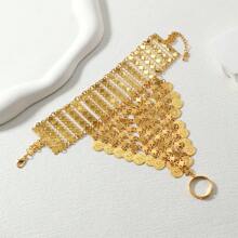 Braccialetto da dito sexy in maglia di ferro con catena per gioielli di commercio estero, accessori da festa in stile europeo e americano