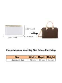 Paper Ultra-Light Wallet Storage Insert For Pochette Metis MM/GM Speedy 20/25/30 Handbag Inner Liner And Organizer Insert Organiser - Brown - View 6