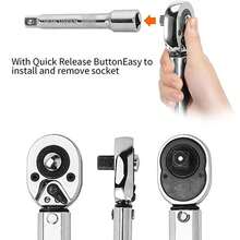 Adjustable Torque Wrench 28 -210Nm 1/2" Square Drive Hand Ratchet Tool With Case - Silver - View 6