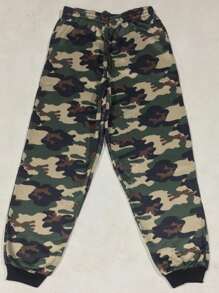 Young Boys Pants - 軍綠色 - 查看 1