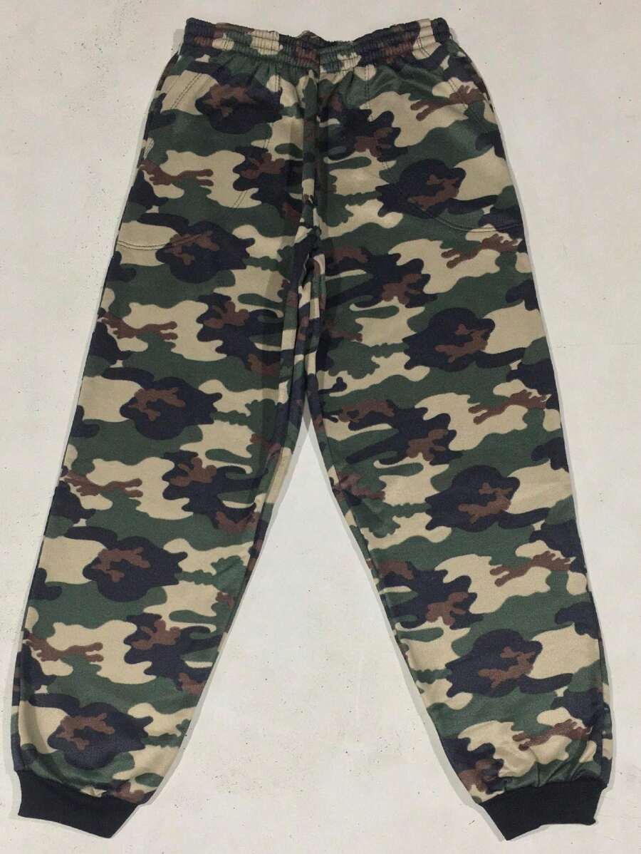 Young Boys Pants - 軍綠色 - 查看 1