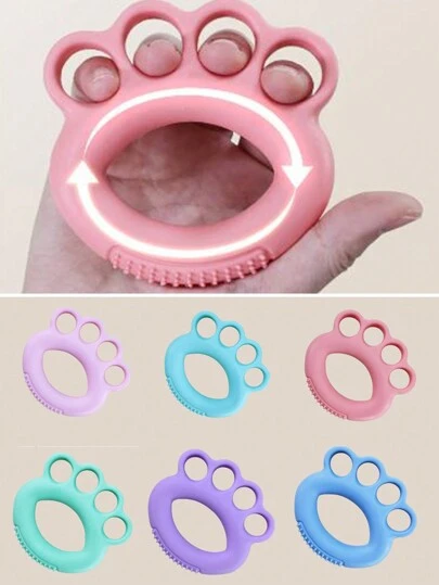 1 件手握力器，配有独立手指锻炼器和柔软硅胶手握力器，适用于家庭健身房训练健身房配件、运动、健身、家庭锻炼