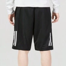 Pantalones cortos deportivos transpirables para entrenamiento de tenis de primavera 2026 para hombres de Adidas - Negro - Ver 3