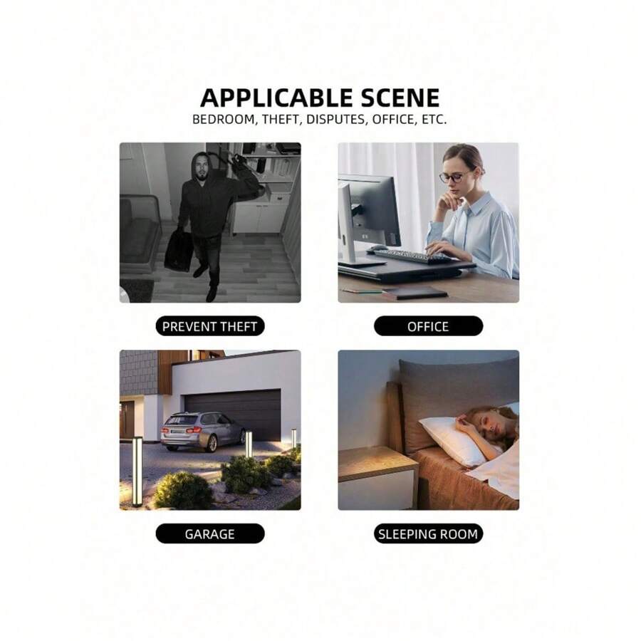 HD Mini WiFi Surveillance Camera, 2.4G WiFi Indoor Monitor Night Vision