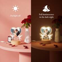 Personalized Gifts For Her Him, Custom Night Light With Picture Text, Valentine's Day Gifts, Wedding Gifts, Gifts For Birthday Anniversary, Gifts For Women Men Wife Husband Girlfriend Boyfriend Couple - Style 1 - View 6