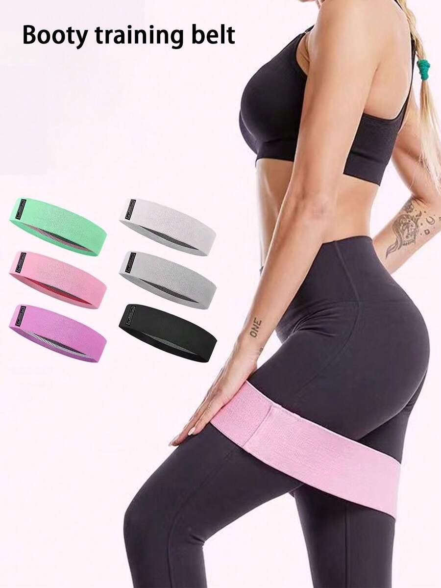 1 dây tập yoga đàn hồi kháng lực để tập thể dục chống trượt, nâng mông và kéo dài cơ bắp ở eo, hông và chân, hoàn hảo để định hình một cơ thể gợi cảm - Vòng mông (76cm*8cm) - Xem 1