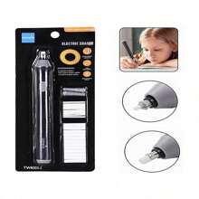 Tẩy điện cho chi tiết bản vẽ phác thảo với chức năng xoay tự động, chạy bằng pin, dành cho văn phòng phẩm học sinh - Nhiều màu - Xem 13