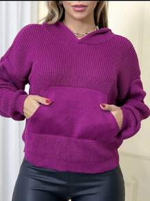 Women Knit Tops - Morado - Ver 1