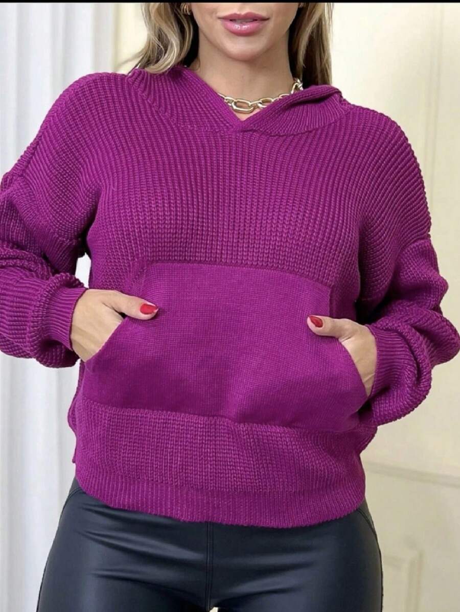 Women Knit Tops - Morado - Ver 1