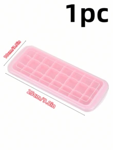 1個冰塊模具，由矽膠材料製成，設有24個正方形凹槽，易於凍結後取出，非常適合派對/戶外聚會/家庭飲料/酒吧/酒吧調酒用冰器材。 - 彩色 - 查看 3