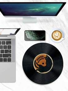 1 miếng lót chuột hình mèo vui nhộn, tấm lót chuột tròn có đế cao su chống trượt, miếng lót chuột du lịch kích thước nhỏ, thích hợp cho máy tính xách tay không dây làm việc, phụ kiện bàn văn phòng - Nhiều màu - Xem 5