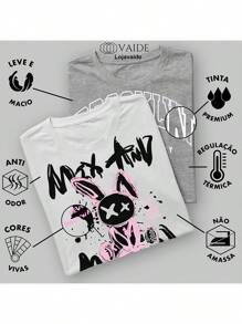 Camiseta Oversized Unissex Casual Fashion Personalizada Camisa Manga Curta T Shirt Bordada Masculina Blusa Old School Academia Plus Size Moderna Urbano Moderna Estampa Banana Praia Sol Óculos Escuro Verão
