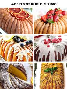 1pc Rectangle Cake Mold 3D Cake Mold Baking Loaf Tool Pastry Baking, Silicone Toast Cake Tray With Steel Ring, Cake Bread Baking Molds - Multicolor - View 9