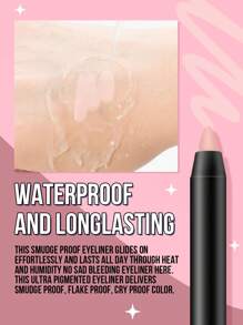 Misslyn 防水彩色眼线笔，持久显色，质地柔滑细腻，哑光、珠光、闪光三种妆效可选，轻松打造浓郁精准的线条，可用卷笔刀削尖，防晕染，防水，持久不脱妆，防汗。 - 02 Natural brightening - 查看 9