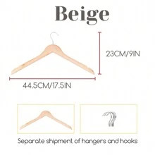 Personalized Customized Name Wooden Thick Clothes Hanger,Personalized Bridesmaid Hangers, Personalized Hanger, Wedding Hanger, Wooden Engraved Hanger , Bridal Dress Hanger , Wedding Name Hangers, Custom Engraved Bridal Wedding Dress/Groomsman, Bridesmaid Gift/Mother's Day/Father's Day Etching Gift, Handmade Clothes Hanger, Solid Wood Clothes Hanger, Housewarming Gift - Beige - View 4