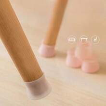 20入組矽膠製通用椅腳套，適用於椅腳保護的家具桌子腳套 - 白色 - 查看 6