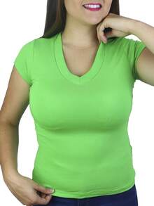 Women T-Shirts - màu xanh lá - Xem 2